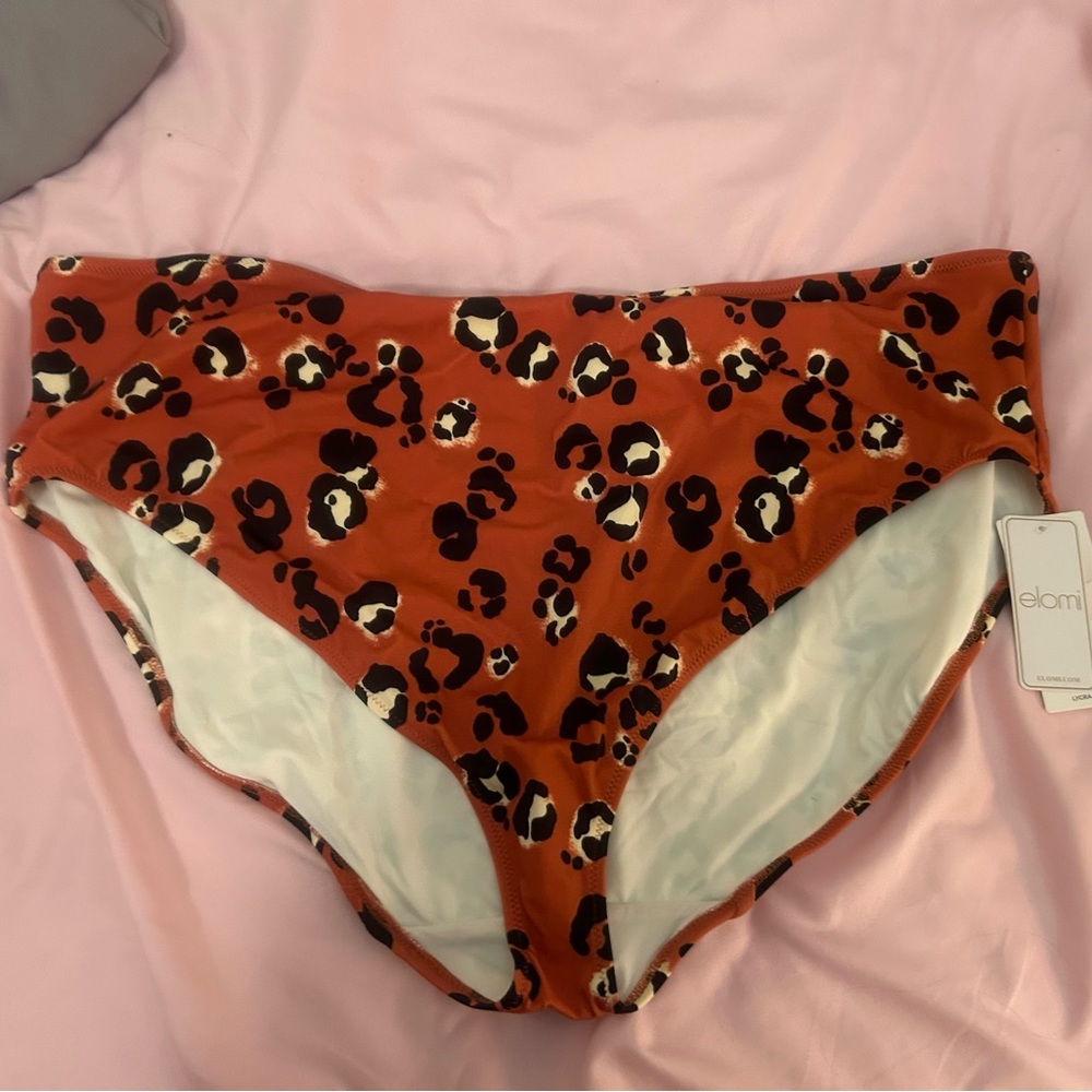 Elomi Leopard Print Bathing Suit Bottom